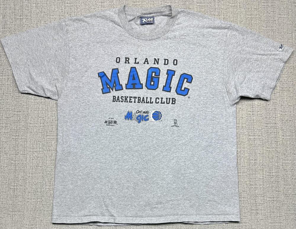 Vintage Orlando Magic Shirt Mens 2XL Gray NBA Lee Sports Made USA 90s